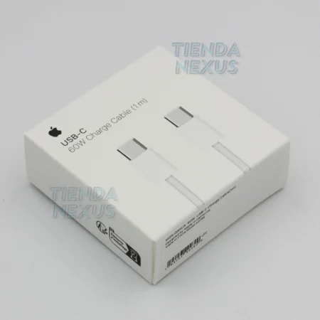 Cable de carga USB-C a USB-C de 1 metro para iPhone 15 con soporte de hasta 60 W