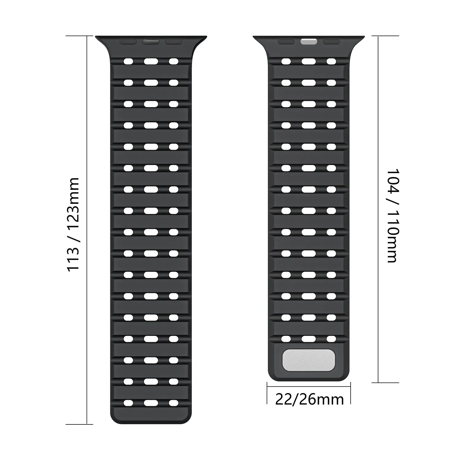 Correa Magnética Deportiva de Silicona para Apple Watch