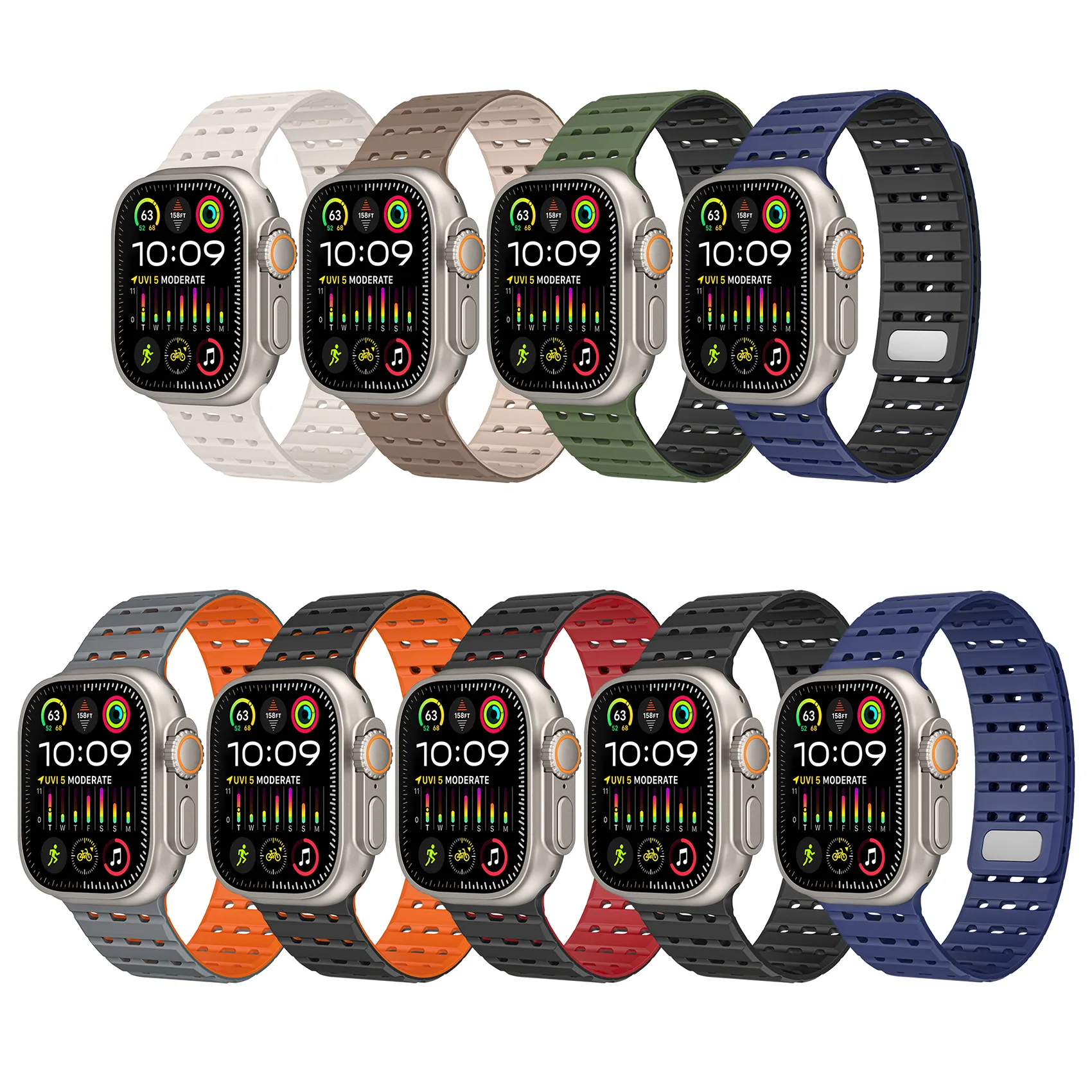 Correa Magnética Deportiva de Silicona para Apple Watch