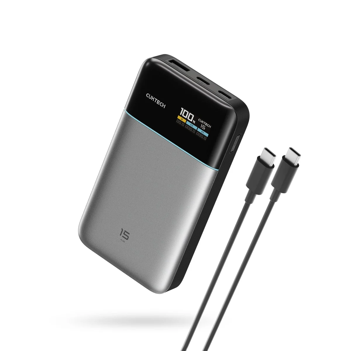 Power bank CUKTECH 15 Air 15000mAh 100W con pantalla
