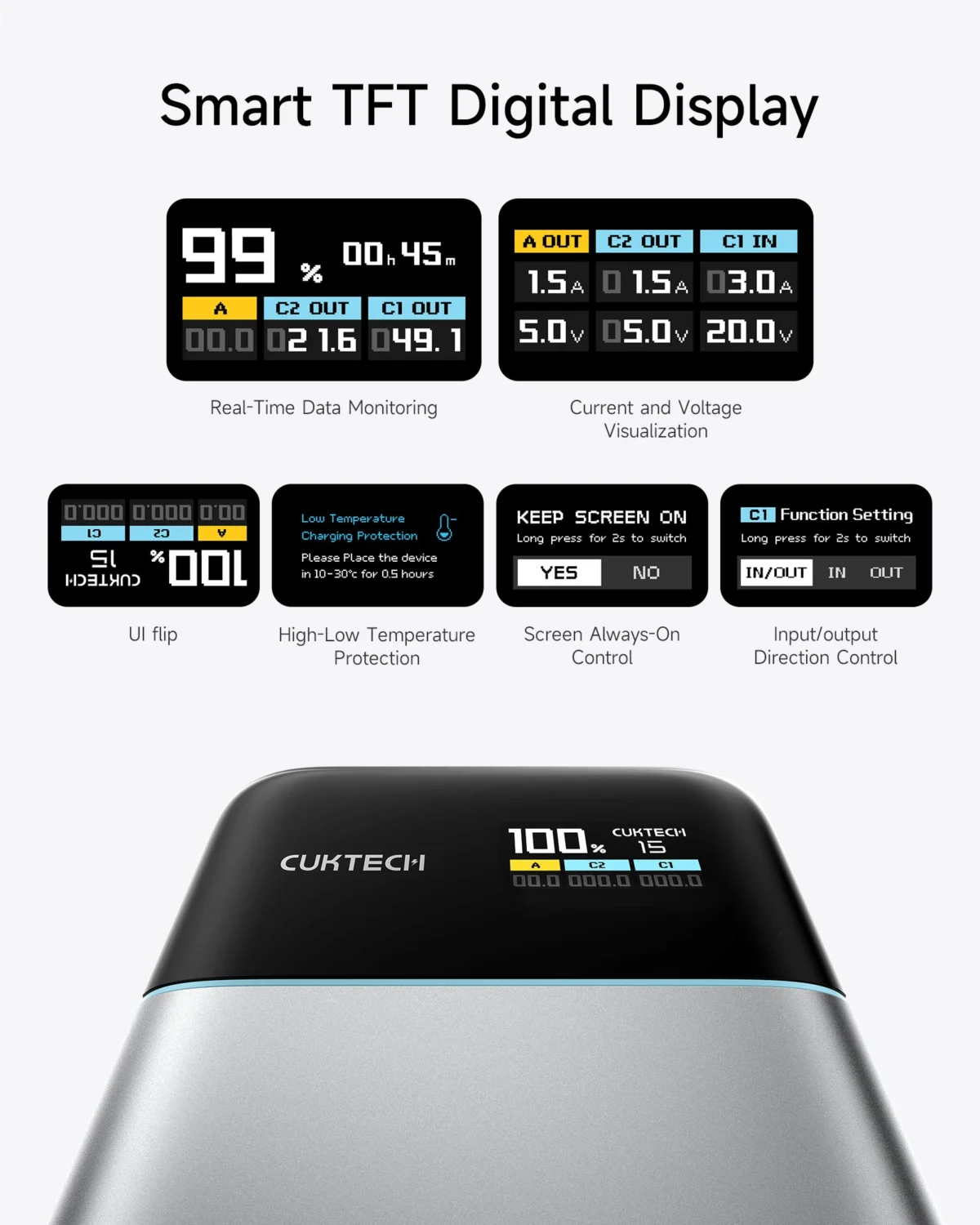 CUKTECH 15 Air pantalla digital inteligente